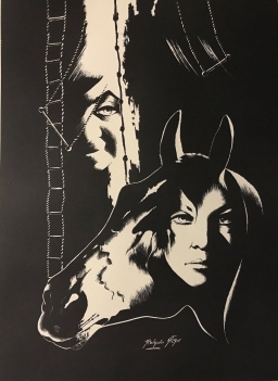 cheval_grande_lithographie_49,7_cm_par_39,7_cm_signee_roland_atlan