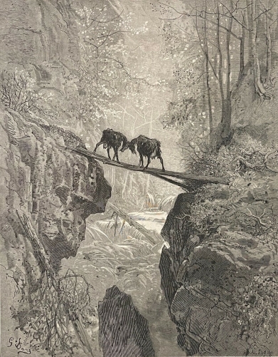les_deux_chevres_gustave_dore_xylographie_fable_de_la_fontaine_1868_france