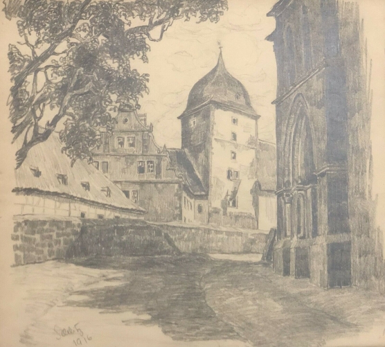 schutz_verbandsgemeinde_daun_grand_dessin_au_graphite_de_1916_allemagne