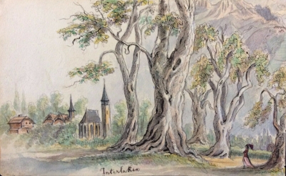 aquarelle_recto_verso_1874_interlaken_lac_de_thoune_suisse_swiss_switzerland