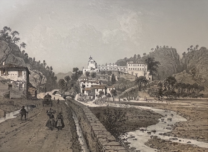 nice_france_chateau_st_andre_antique_engraving_benoist_1864_alpes-maritimes