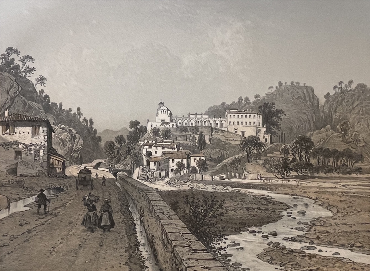 nice_france_chateau_st_andre_antique_engraving_benoist_1864_alpes-maritimes