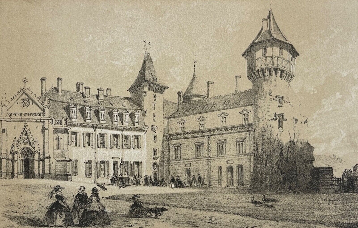 chateau_fort_de_bourbon_busset_allier_lithographie_c_1840_france