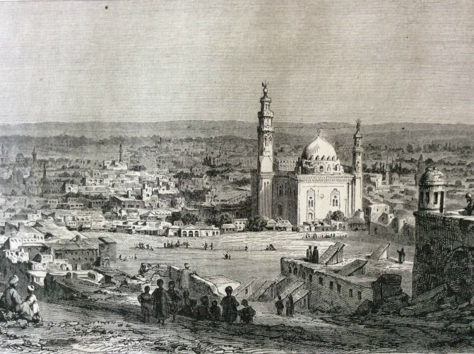 egypte_caire_vue_generale_du_caire_gravure_de_1890_gravee_par_pannemaker