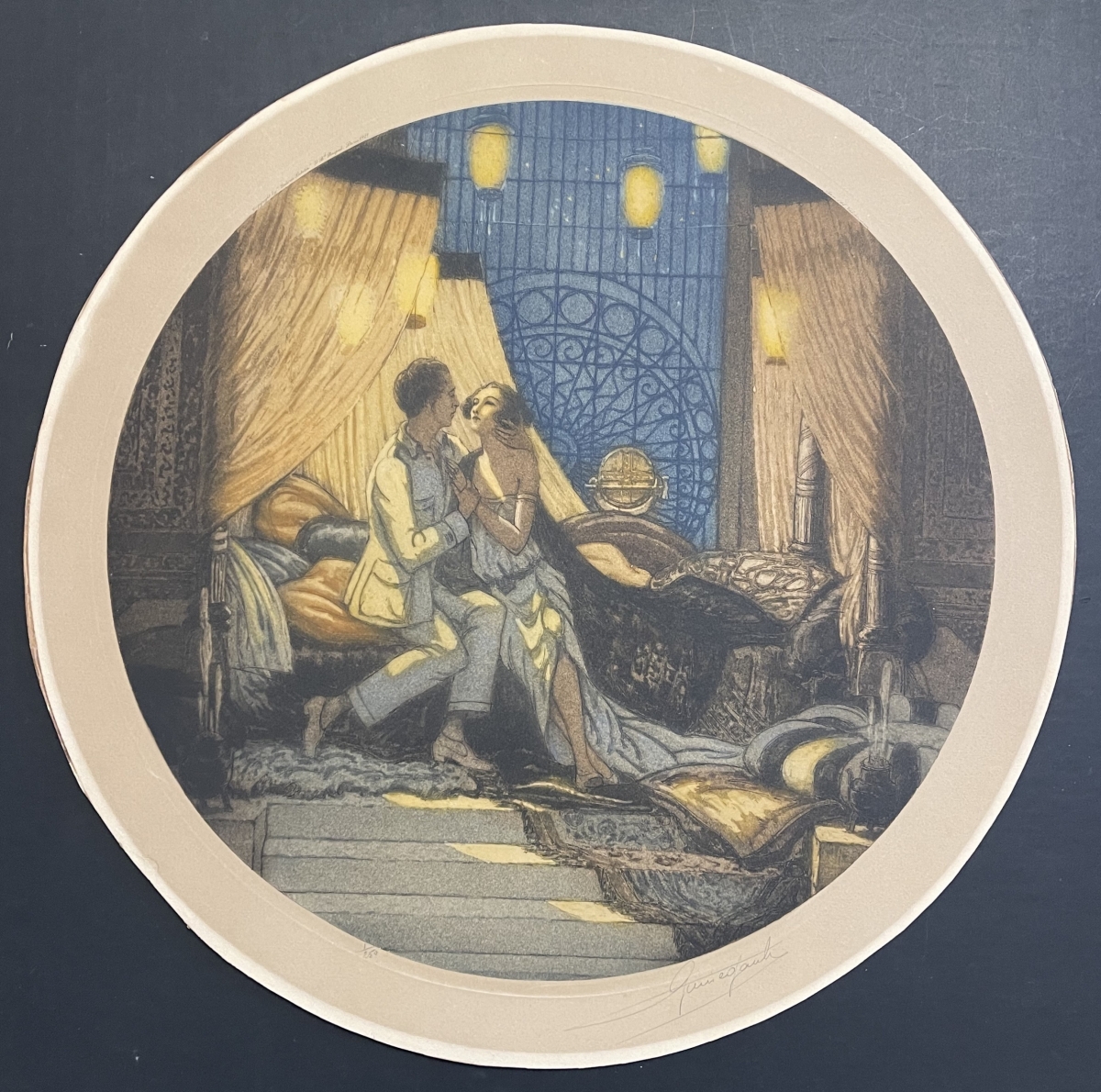 georges_pierre_guinegault_1893-1983_grande_aquatinte_ronde_les_amants_signee