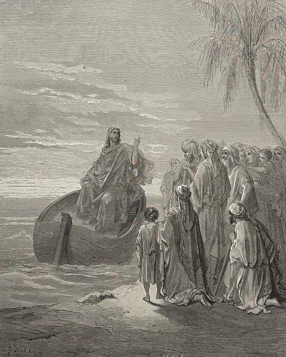 jesus_prechant_sur_la_mer_de_galilee_dapres_gustave_dore_estampe_de_1874