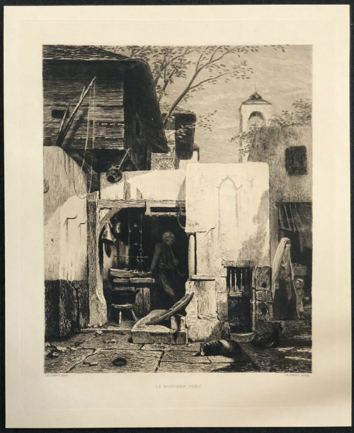 alexandre_gabriel_decamps_le_boucher_turc_par_charles_pinet_gravure_1910
