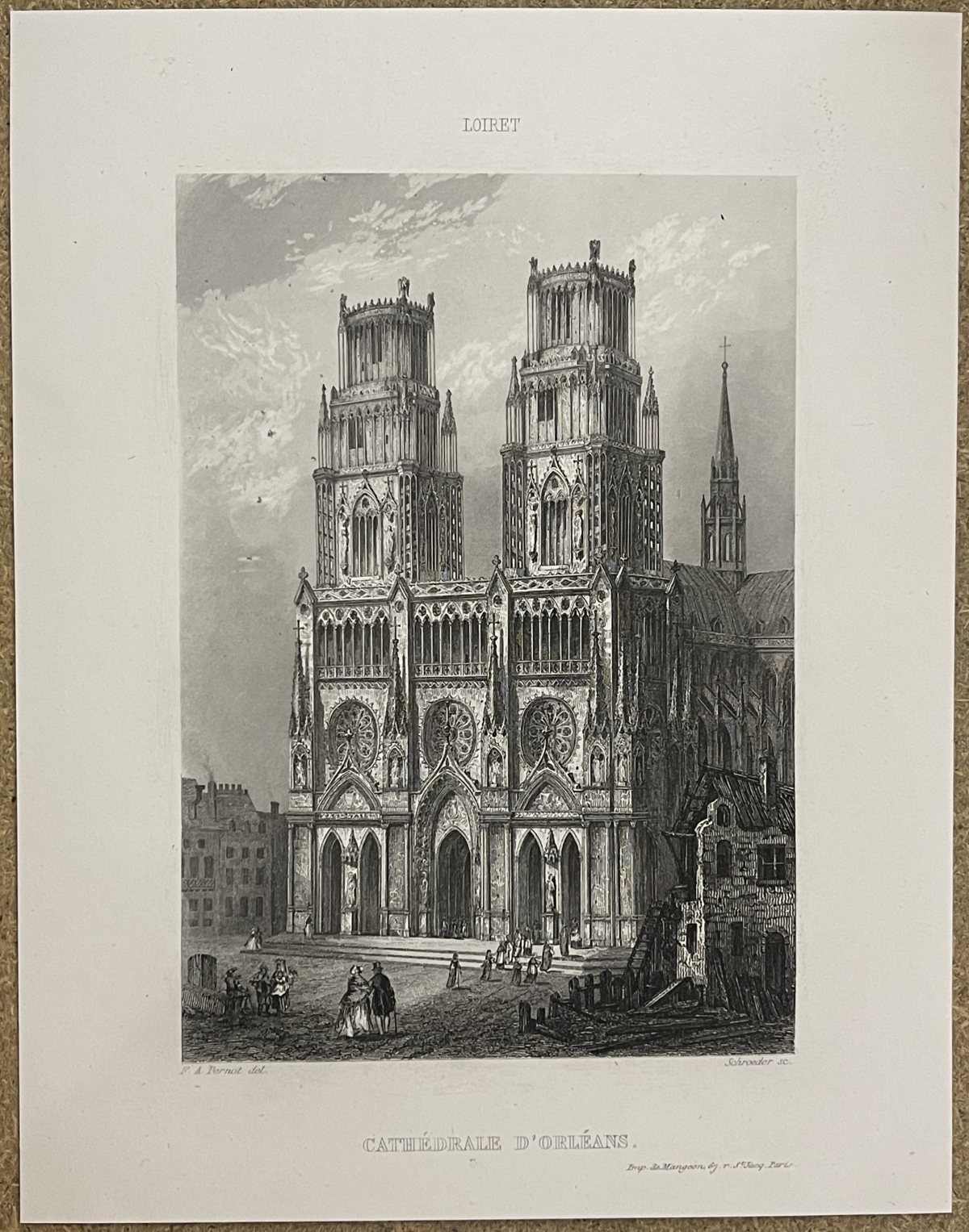 troyes_la_cathedrale_gothique_aube_gravure_de_doerty_1855_france