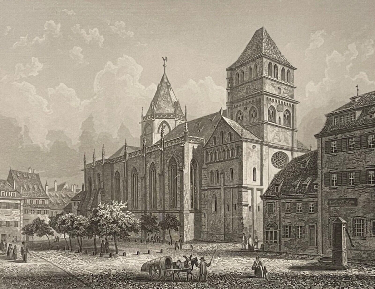 eglise_saint-thomas_de_strasbourg_alsace_gravure_vers_1860_france_europe