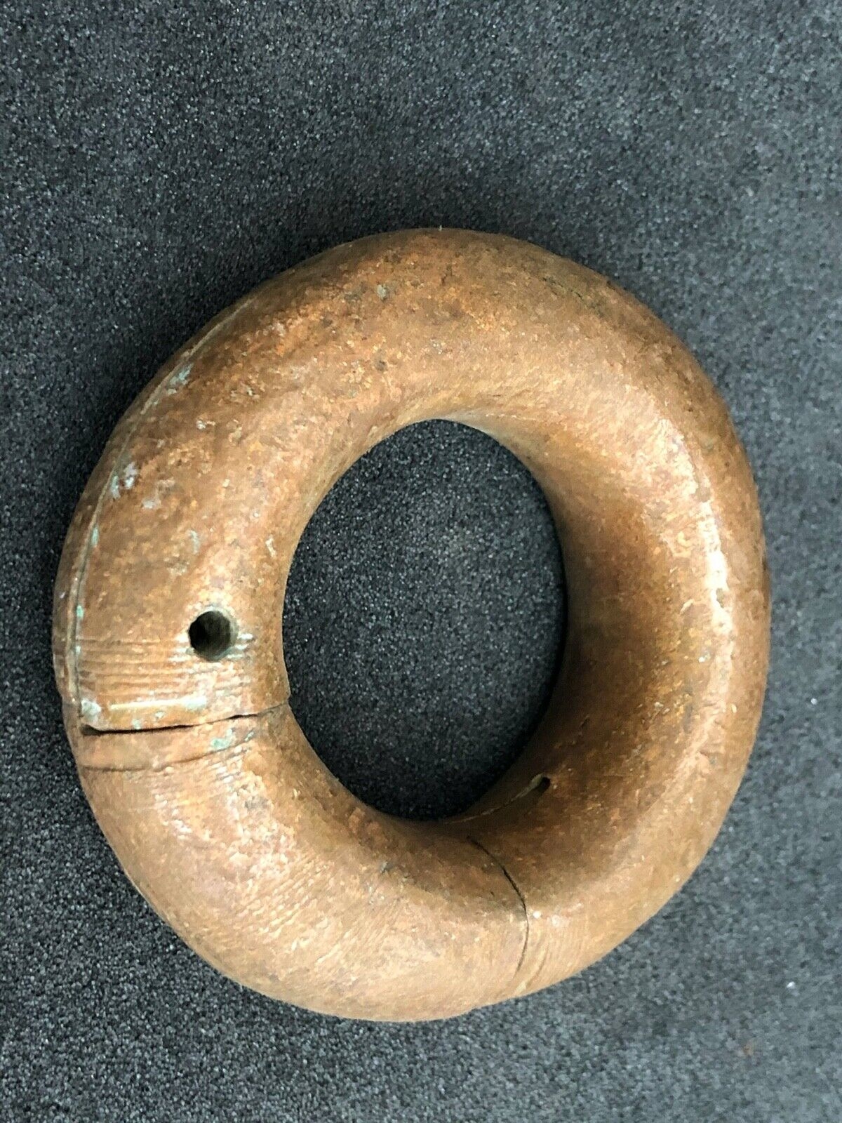 Bracelet Bronze Peul - Esclave - 386 Grammes - Bijou Ancien Niger Mali Afrique