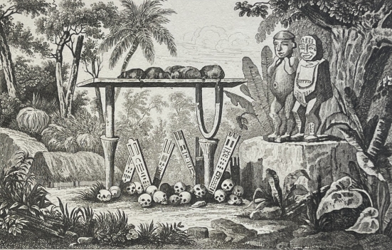 tahiti_tiki_idols_sacred_altar_engraving_1836_polynesia_polynesie_france