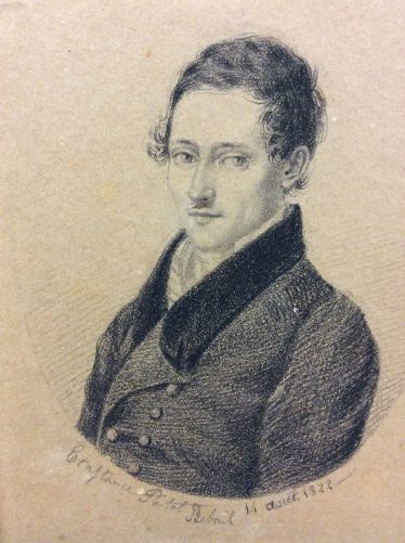 constance_patot_14_aout_1822_estampe_en_aquatinte_attribuee_a_rebail_au_crayon