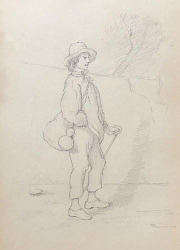 marcheur_a_la_gourde__dessin_au_crayon__anonyme_vers_1875