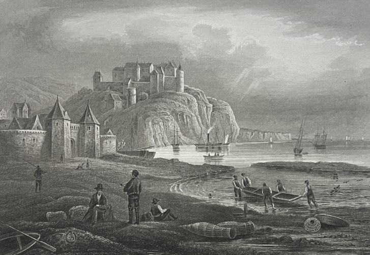 caen_carlvados_orne_normandie_france_gravure_vers_1835