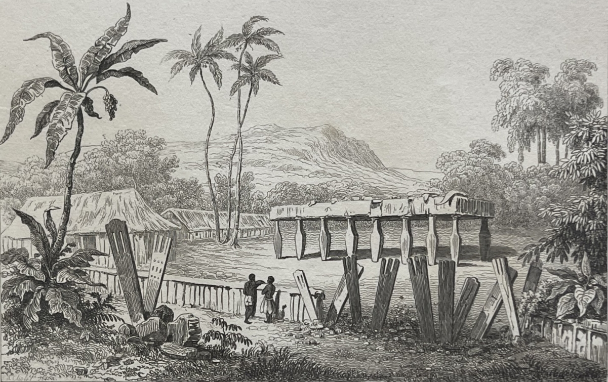tahiti_atahourou_marae_sacred_altar_engraving_1836_polynesia_france_polynesie