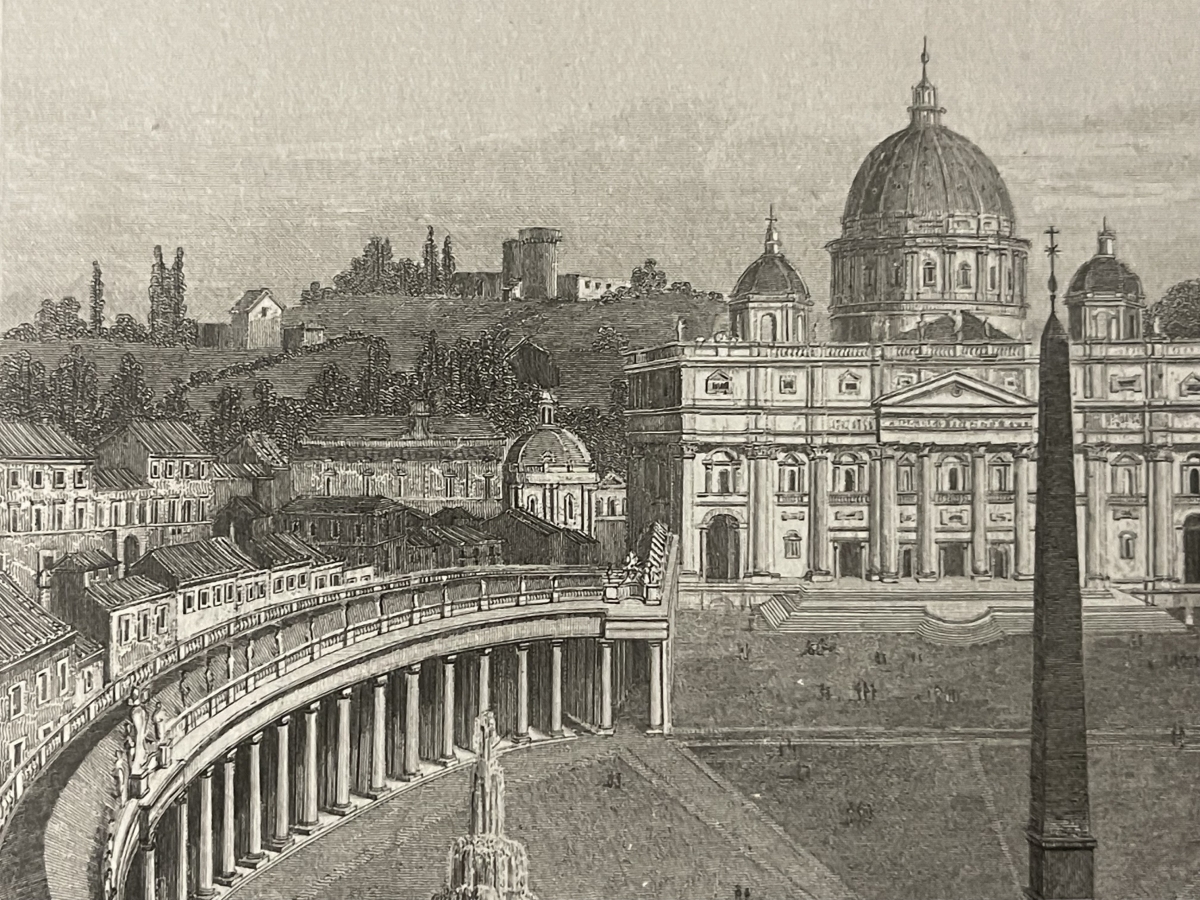 rome_vue_de_leglise_saint-pierre_gravure_par_rouargue_1838_italie