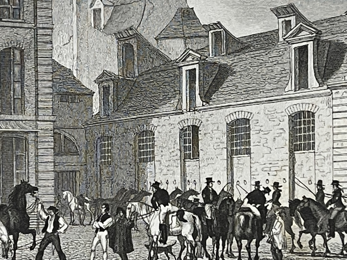 paris_poste_royale_rue_de_labbaye_france_gravure_de_1829