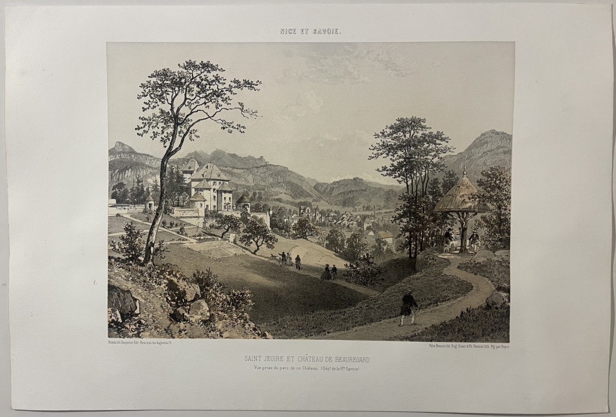 saint_jeoire_savoie_chateau_beauregard_1864_felix_benoist_lithographie_france