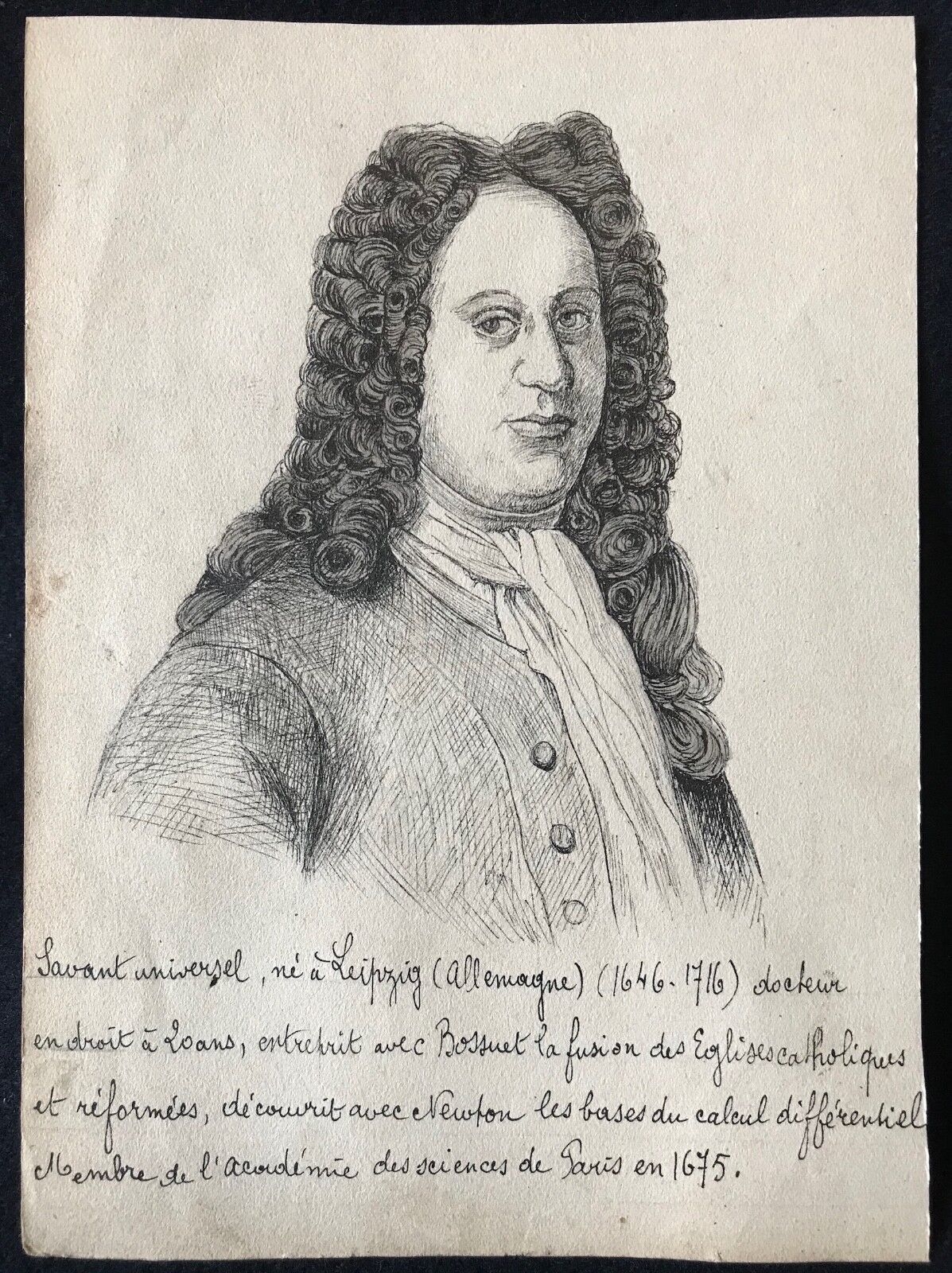 gottfried_wilhelm_leibniz__dessin_plume_xixe__anonyme__philosophe_deutschland_