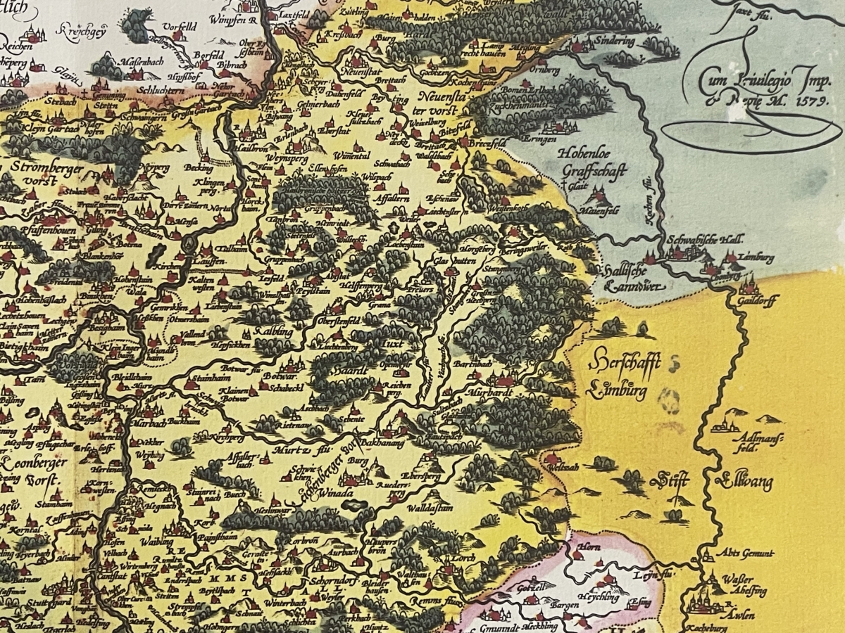 allemagne_wirtenberg_carte_abraham_ortelius_1584_tirage_de_1969_bade-wurtemberg