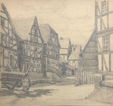 schutz_verbandsgemeinde_daun_grand_dessin_au_graphite_de_1916_allemagne