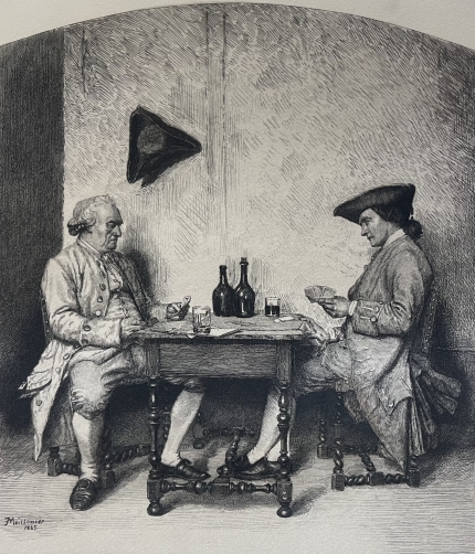 ernest_meissonier_partie_de_cartes_graveur_focillon_gravure_de_1910