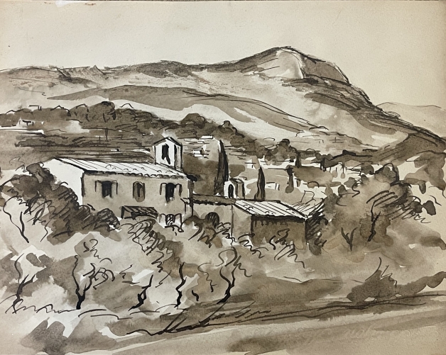 montagne_saint-victoire_et_chapelle_lavis_dencre_france_c_1930_aix_en_provence
