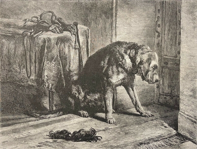 chien_aux_ecoutes_edwin_henry_landseer_1802-1873__gravure_en_xylographie_1861