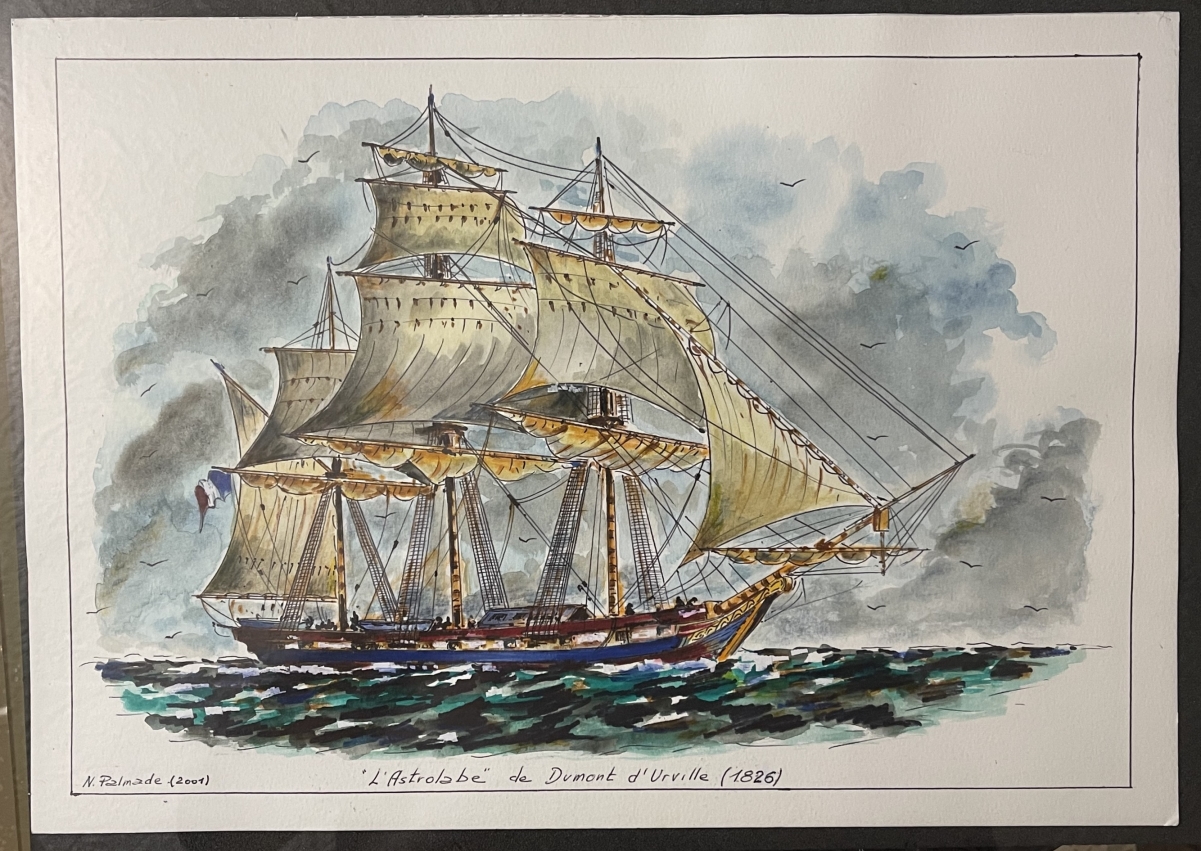 l_astrolabe_de_dumont_durville_aquarelle_de_2001_norbert_palmade_1928-2019_marine