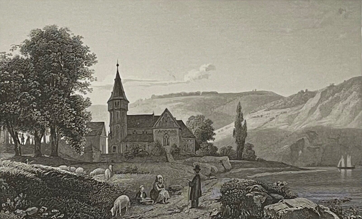 ansicht_der_clemenskapelle_rhein_1844_j_f_dielmann_deutschland_allemagne