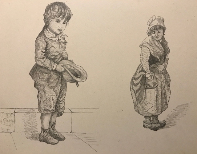 enfant_de_normandie_dessin_vers_1870_anonyme_?_fille_garcon