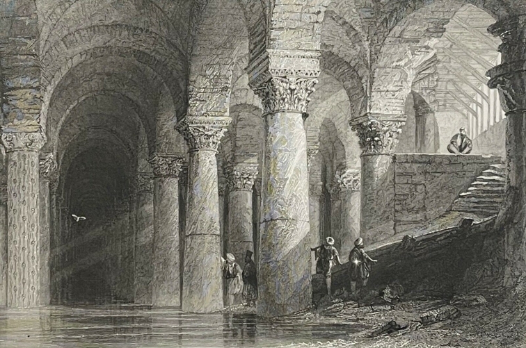 turquie_yere-batan-serai_constantinople_lithographie_1840_t??rkiye