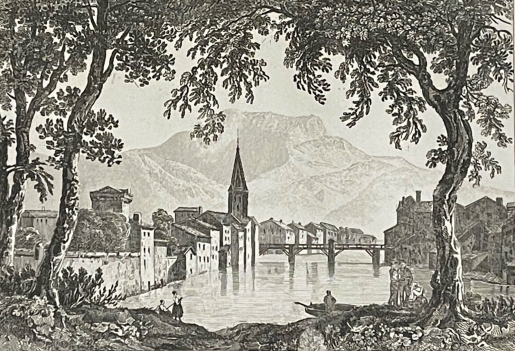 grenoble_isere_en_1837_gravure_premiere_moitie_xixe_france
