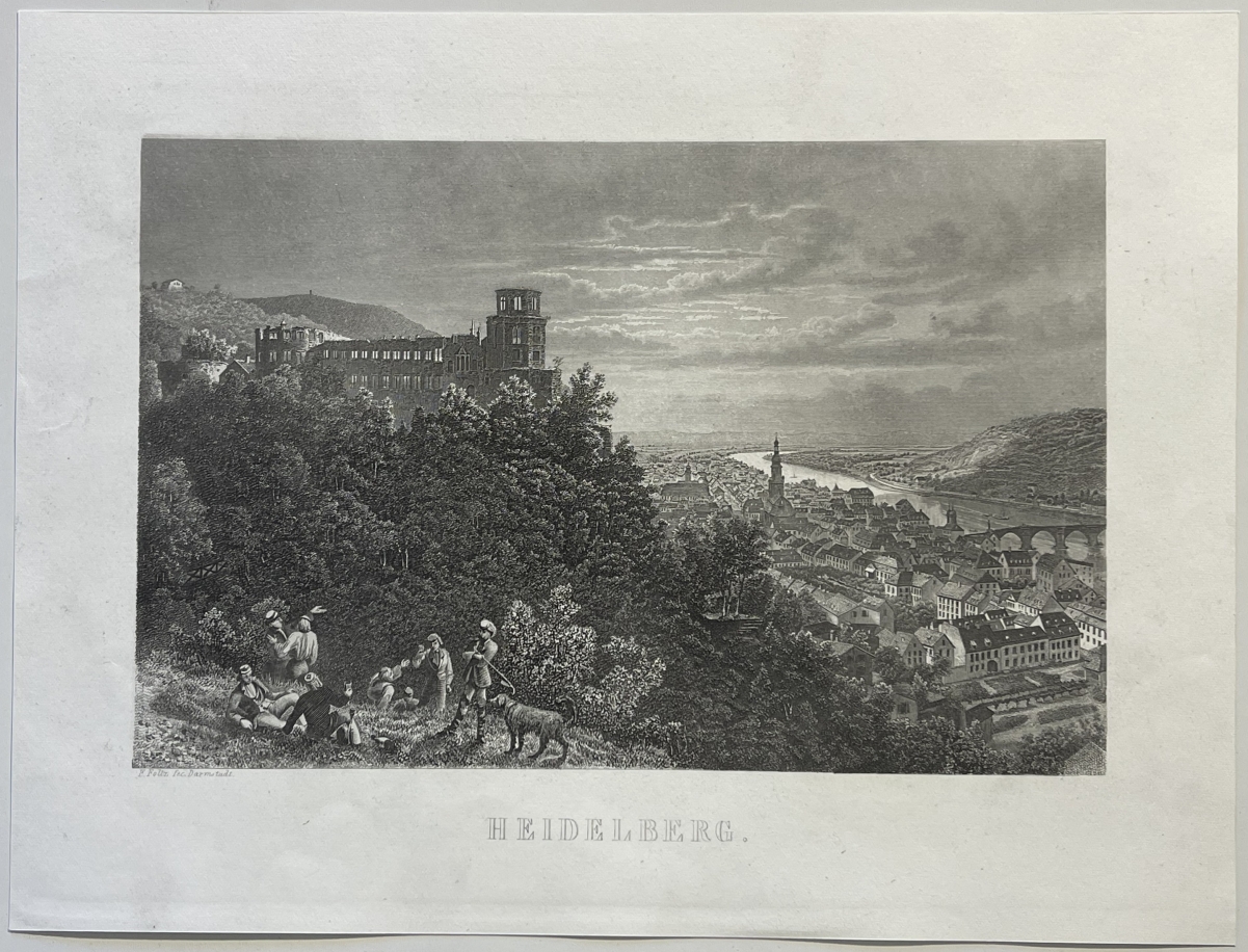 heidelberg_castle_overlooking_antique_steel_engraving_allemagne_c_1880_germany