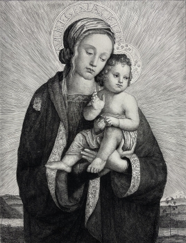 la_madone_de_sainte_claire_de_raphael_graveur_leenhoff_tirage_1882_france