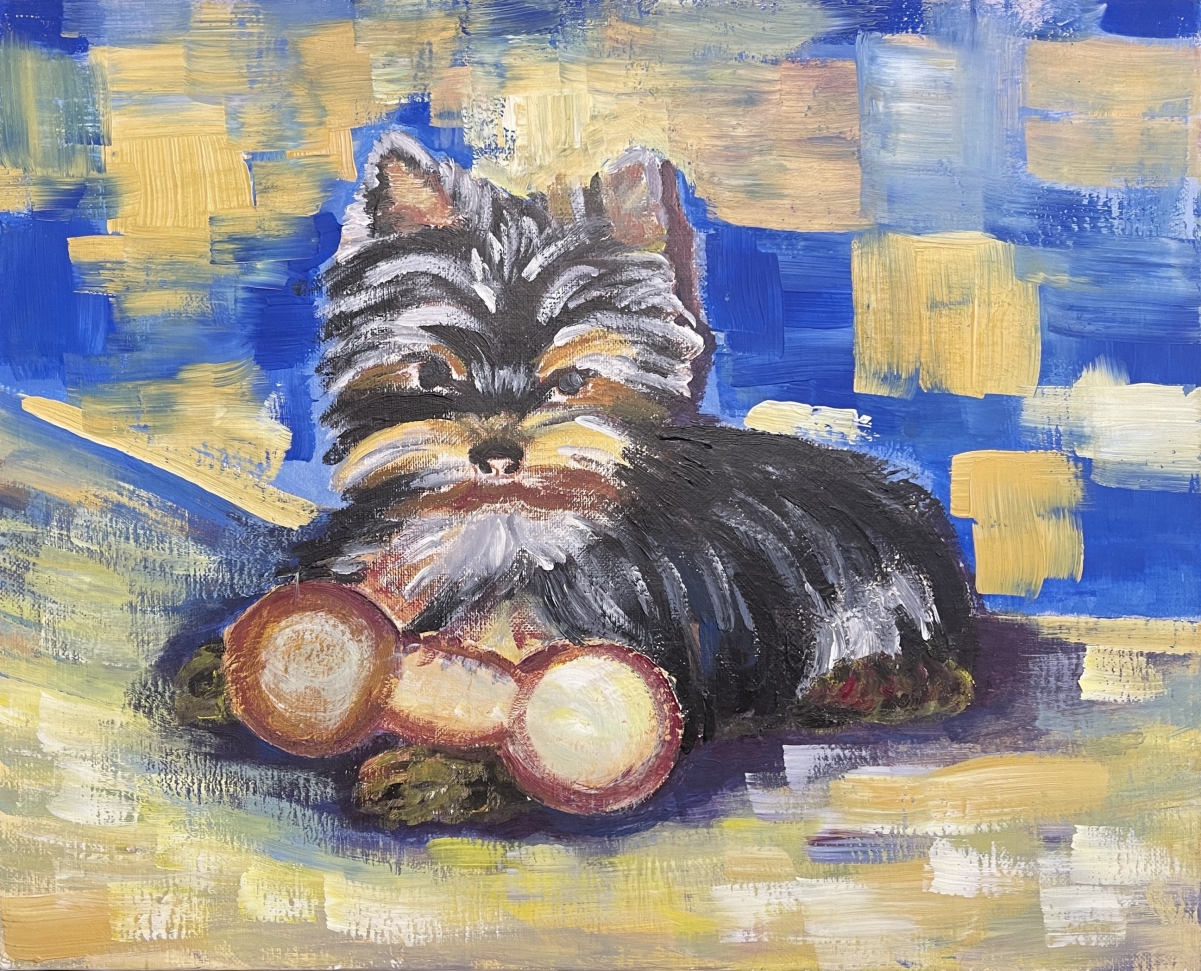 chien_yorkshire__peinture_sur_toile,_anonyme,_animalier_