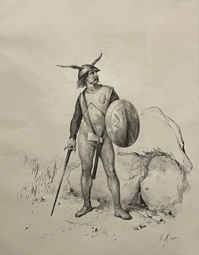 soldat_saxon_lithographie_de_victor_adam_1859_france