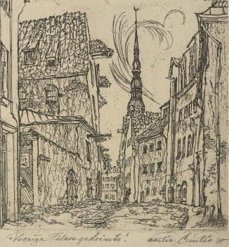 lettonie_vieux_riga_karlis_cirulis_1925-1994_ponte_seche_1978