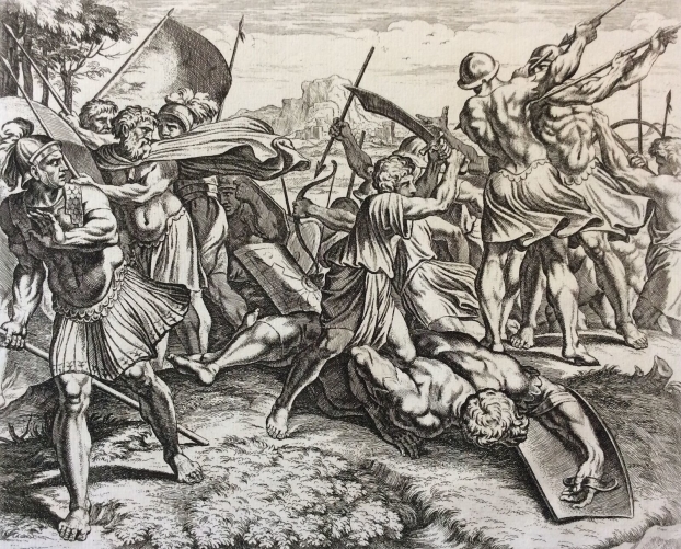 nicolas_chapron_ou_chaperon_dapres_raphael_david_goliath_israel_xviii