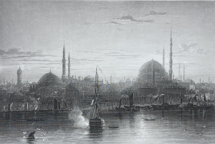 istanbul_turquie_le_bosphore_constantinople_c_1840_türkiye_sainte-sophie_mosquee