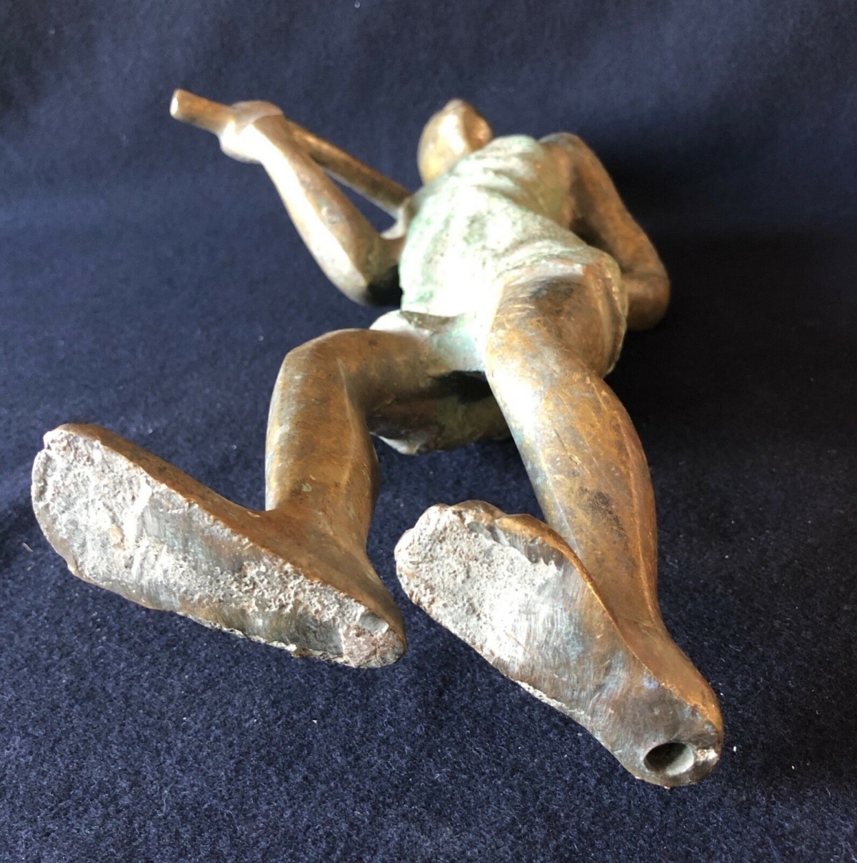tchad_afrique__grand_paysan_en_bronze__h_35,5_cm,_6kg_600__vers_1960