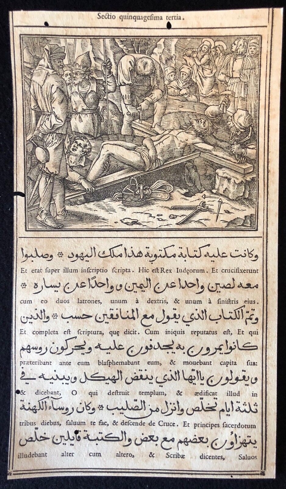 gospels_in_arabic_raimondi_1591_tempesta_parasole_evangiles_arabe_crucifixion