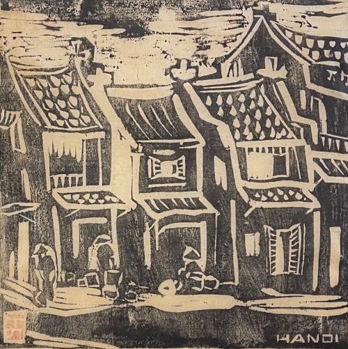 vietnam_hanoi_xylographie_vers_1950_asie_viet_nam_sur_papier_chine