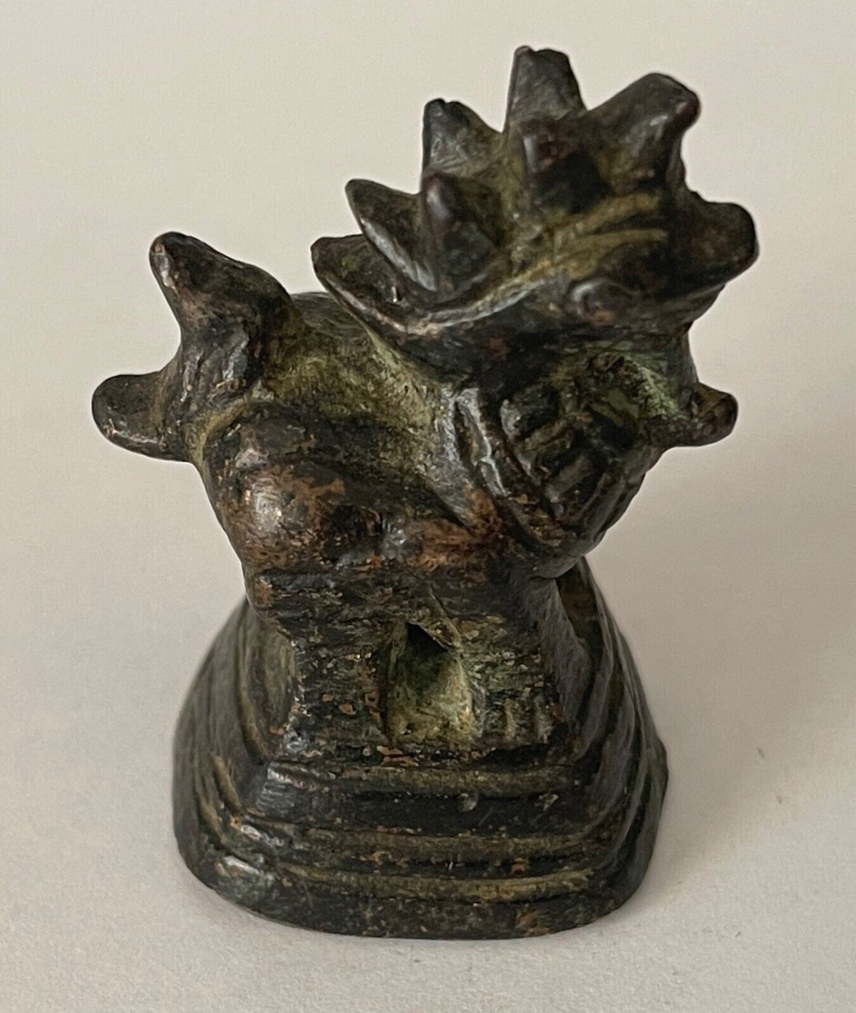 poids_en_bronze_xviii_singha_birmanie_cambodge_laos_thailande_114_grammes