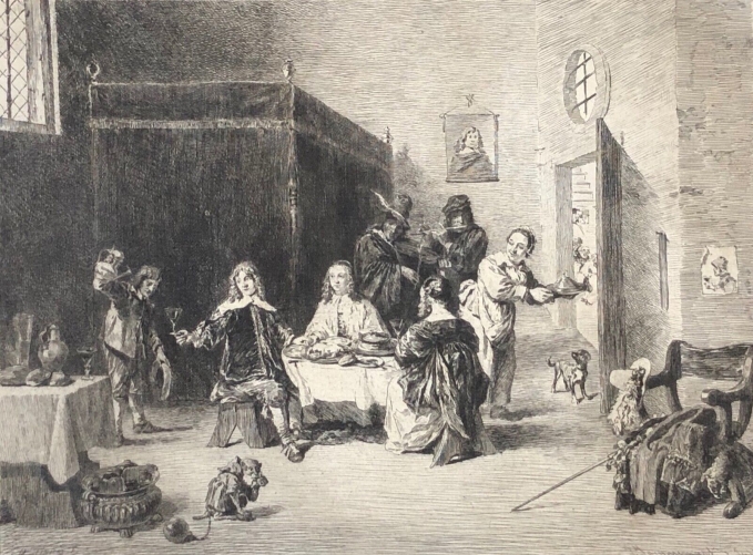 david_ii_teniers_1610-1690_lenfant_prodigue_grave_par_jacquemart_en_1877