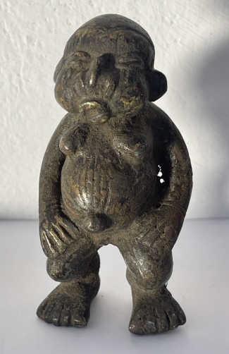 art_premier_statuette_bronze_tikar_cameroun_8,9_cm_afrique_animisme_animiste