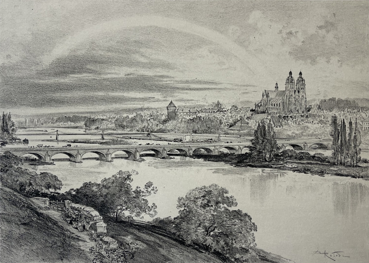 tours_loire_bridge_and_saint-gatien_cathedral_antique_lithograph_robida_1892