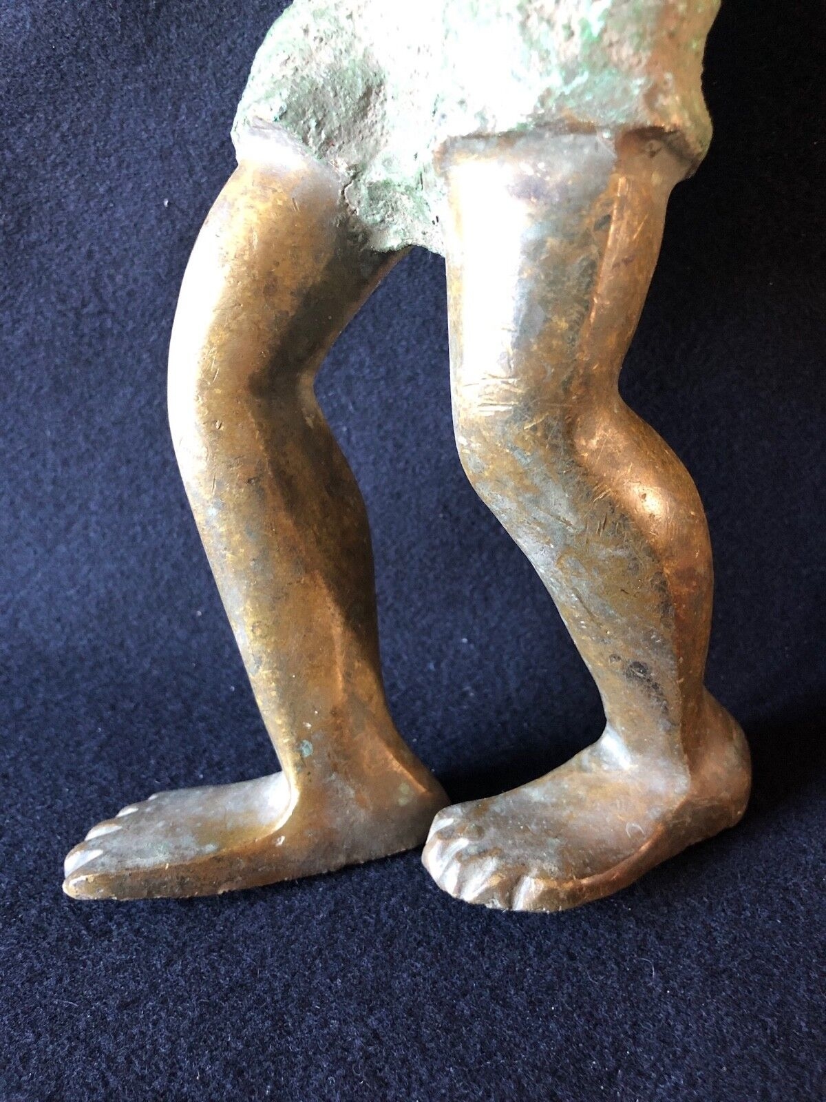 tchad_afrique__grand_paysan_en_bronze__h_35,5_cm,_6kg_600__vers_1960