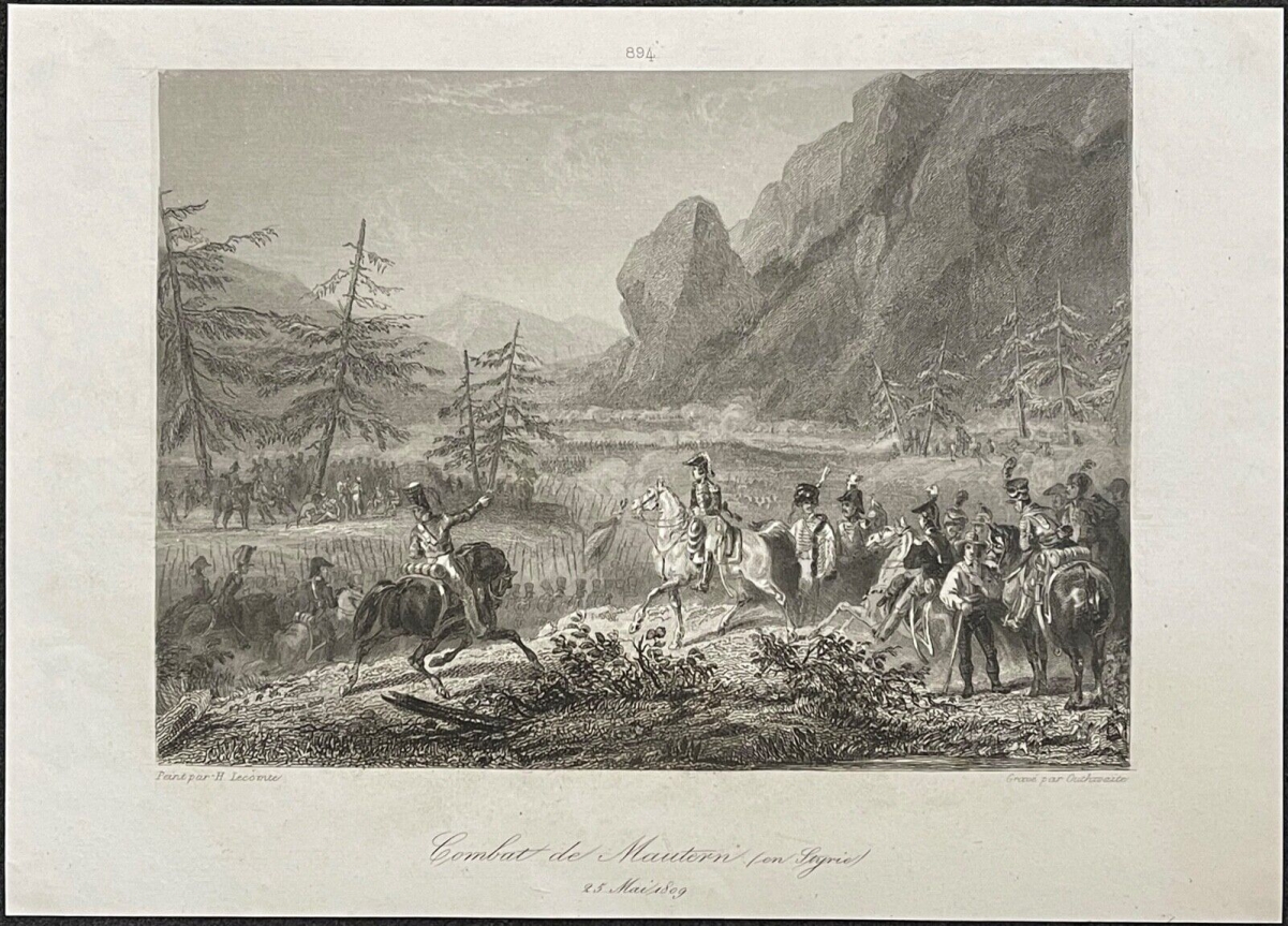 autriche_1809_combat_de_mautern_napoleon_bonaparte_empire_france_c_1840_styrie