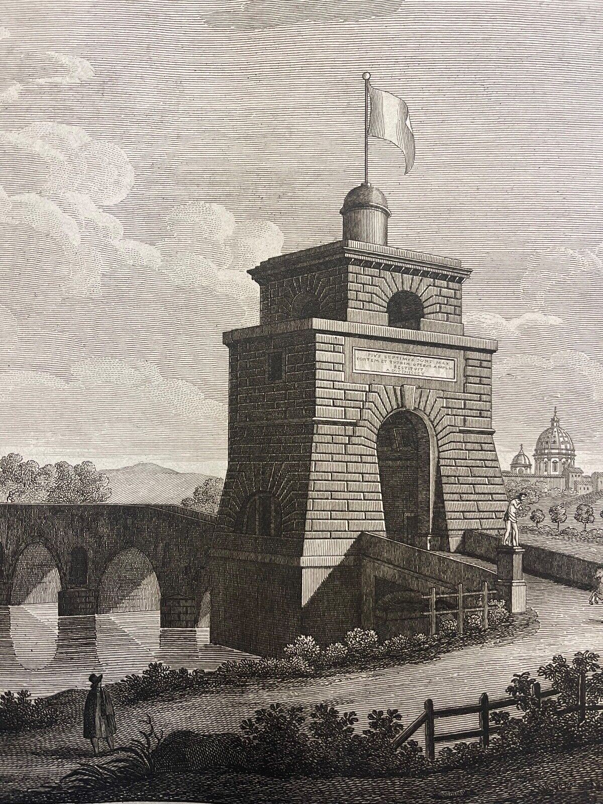 rome_pont_milvio_molle_gravure_de_1828_par_pietro_parboni_italie